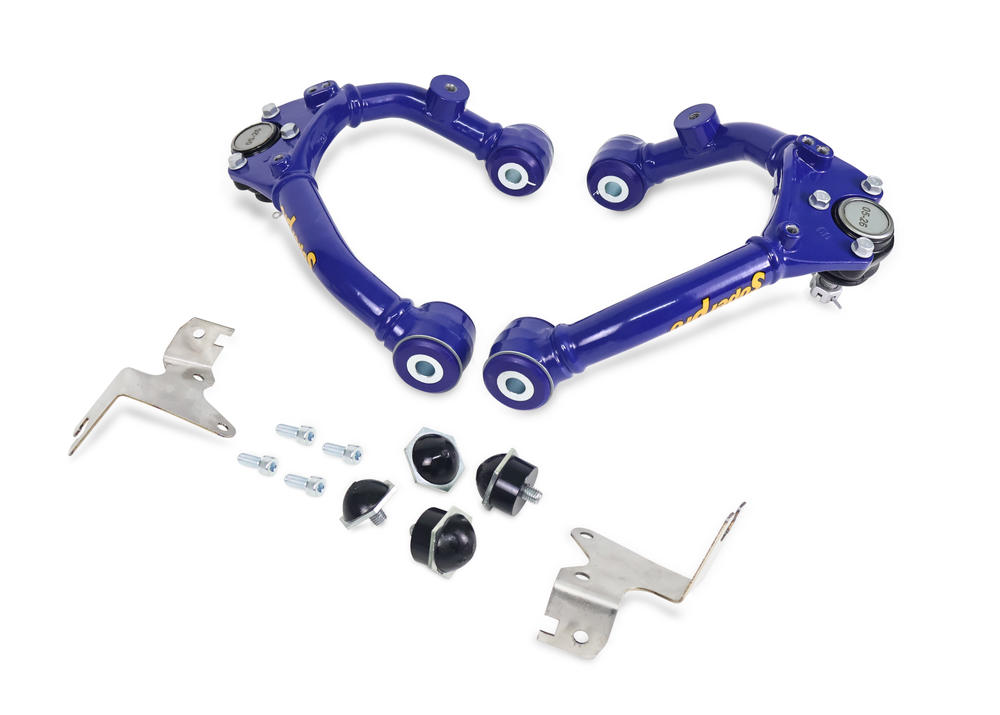 Front Fixed Offset Upper Control Arm Kit including Ball Joints to suit Mitsubishi Triton MQ (KL1 Chassis) MR & Pajero Sport QE, QF