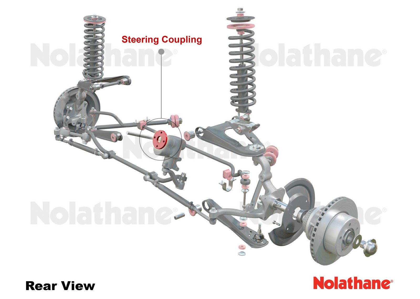 Front Steering Coupling - Bushing Kit to Suit Ford Falcon/Fairlane XP-XF