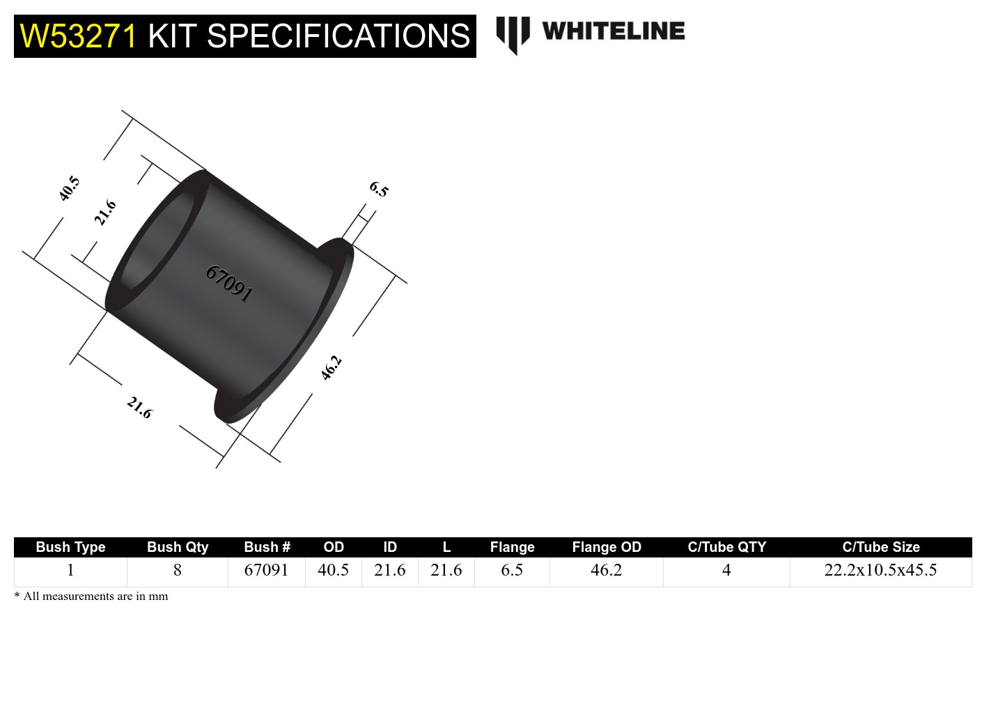 Front Upper Control Arm Bushing