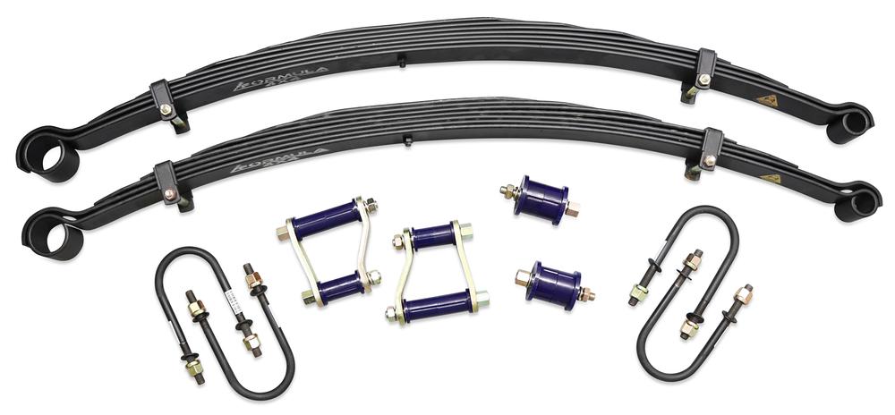 Formula 4x4 Leaf Spring Kit - approx. 50mm lift at Front 50kg & 0-150kg Rear to suit Nissan Patrol MQ 1980-1983 SWB