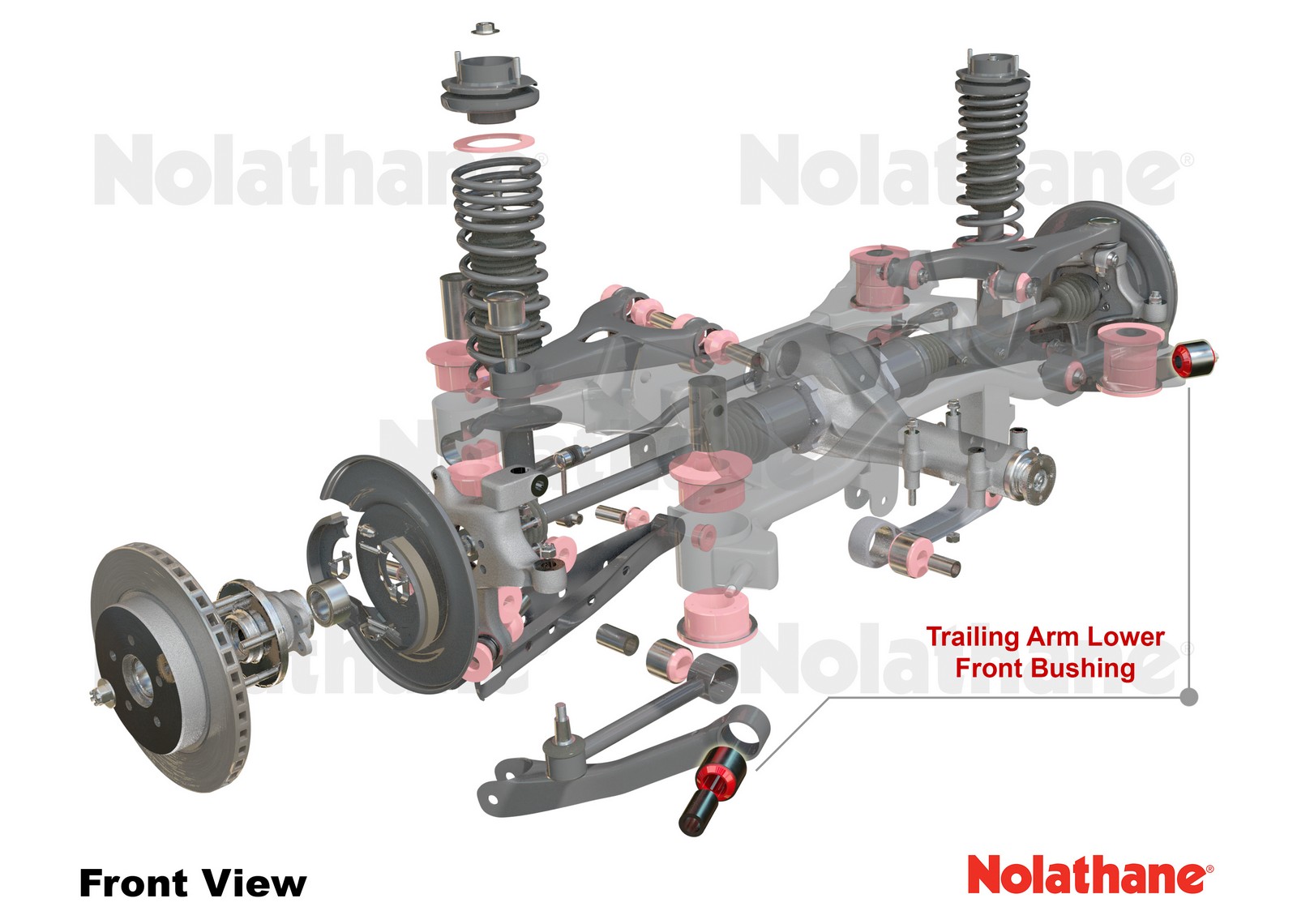 Trailing Arm Lower - Front Bushing Kit to Suit Toyota Rav 4 ACA30