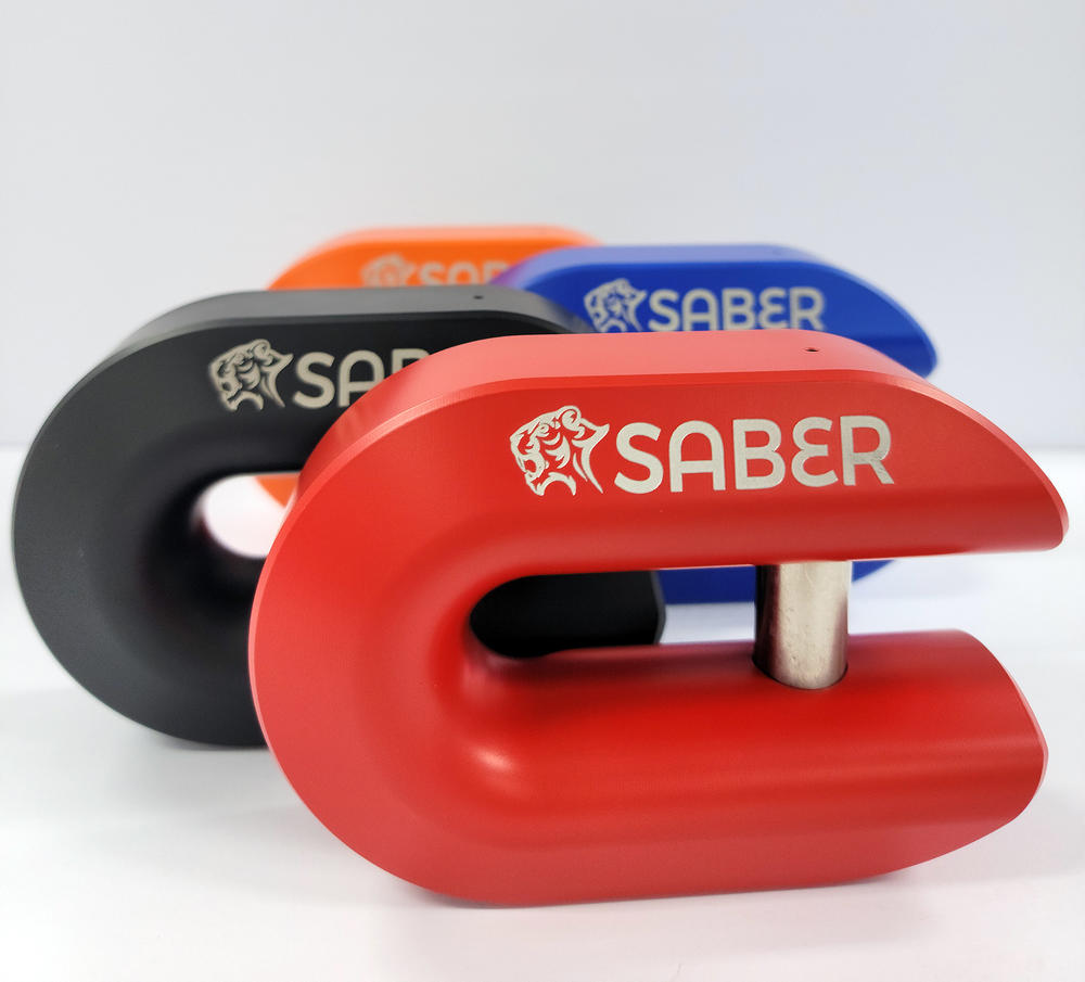 Saber 7075 Alloy Winch Shackle - Cerakote Red