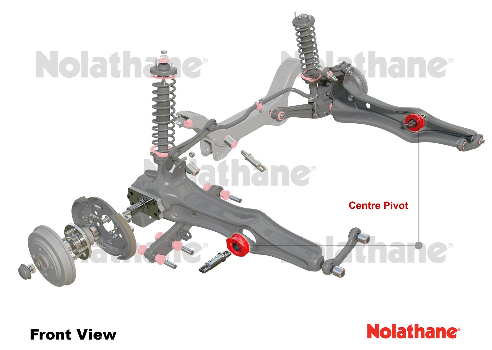 Rear Trailing Arm - Centre Pivot Bushing Kit to Suit Honda Civic, CR-X and Integra