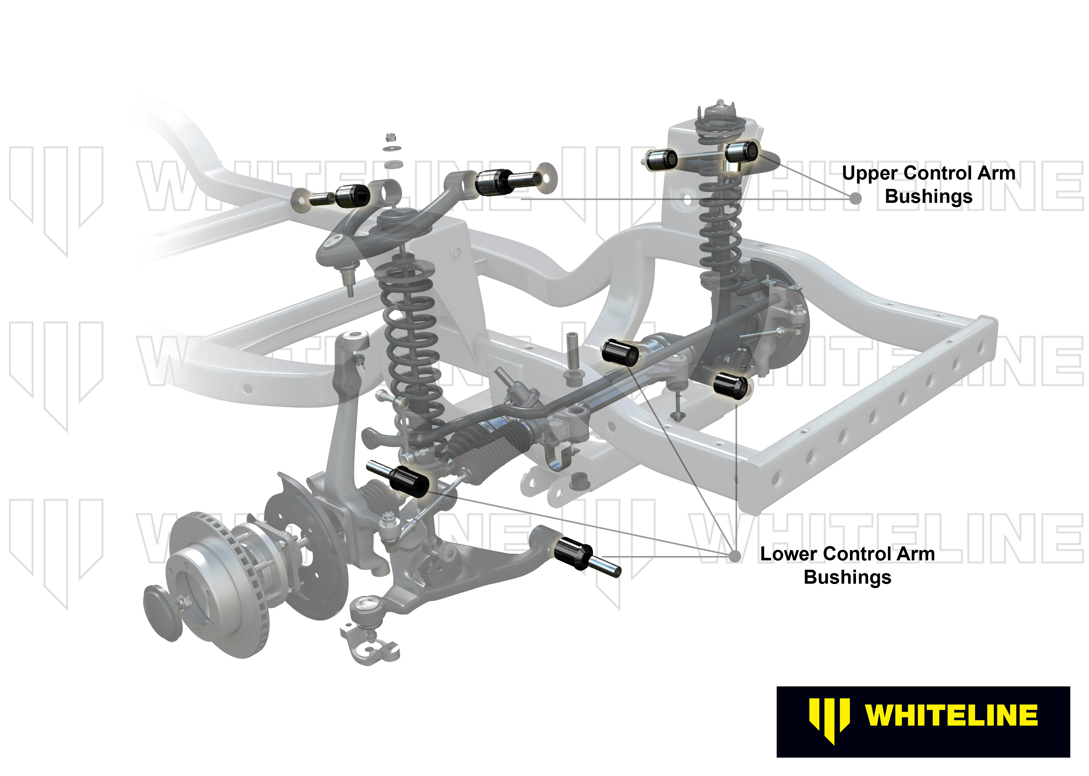 Front Control Arm - Bushing Kit to Suit Mitsubishi Challenger, Pajero Sport and Triton 2wd/4wd