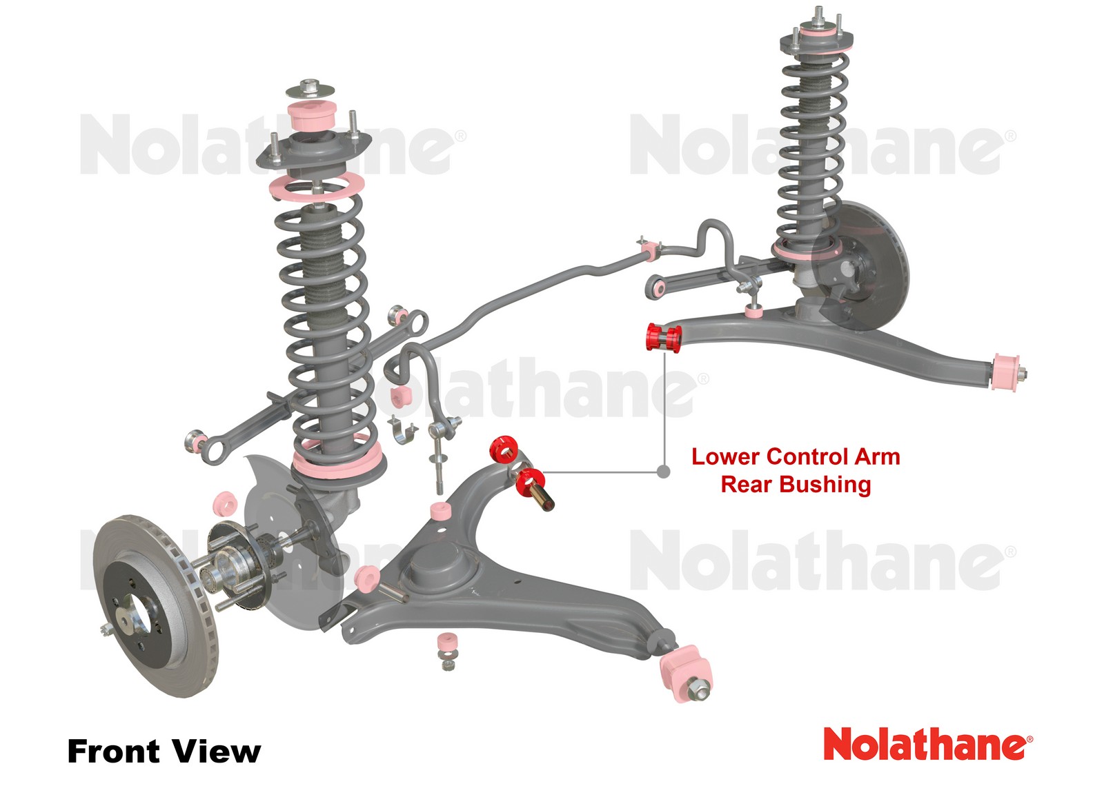 Rear Control Arm Lower - Inner Rear Bushing Kit to Suit Holden Barina, Suzuki Cultus and Swift