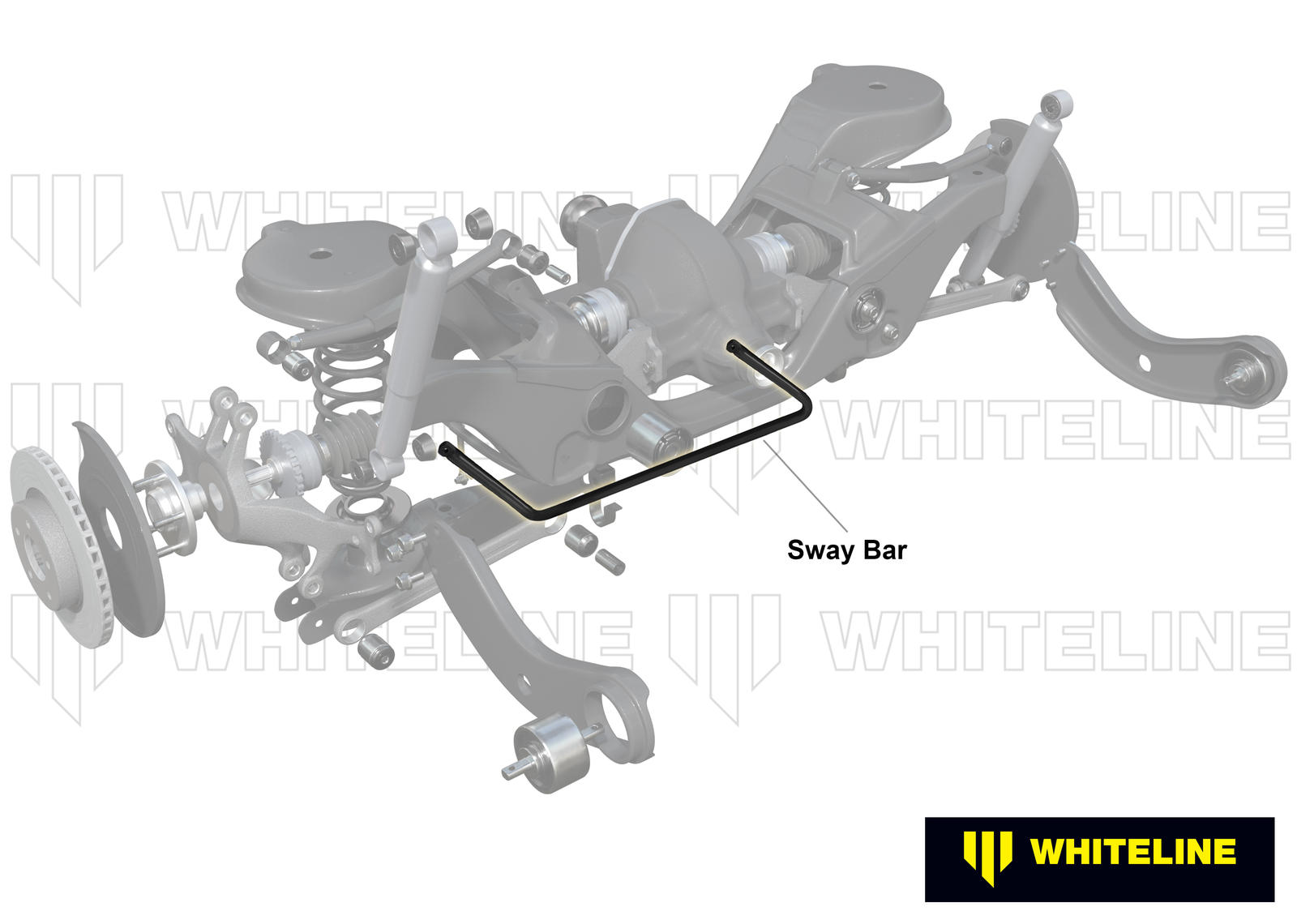 Rear Anti Roll Bar - 24mm 2 Point Adjustable to Suit Ford Focus and Mazda3