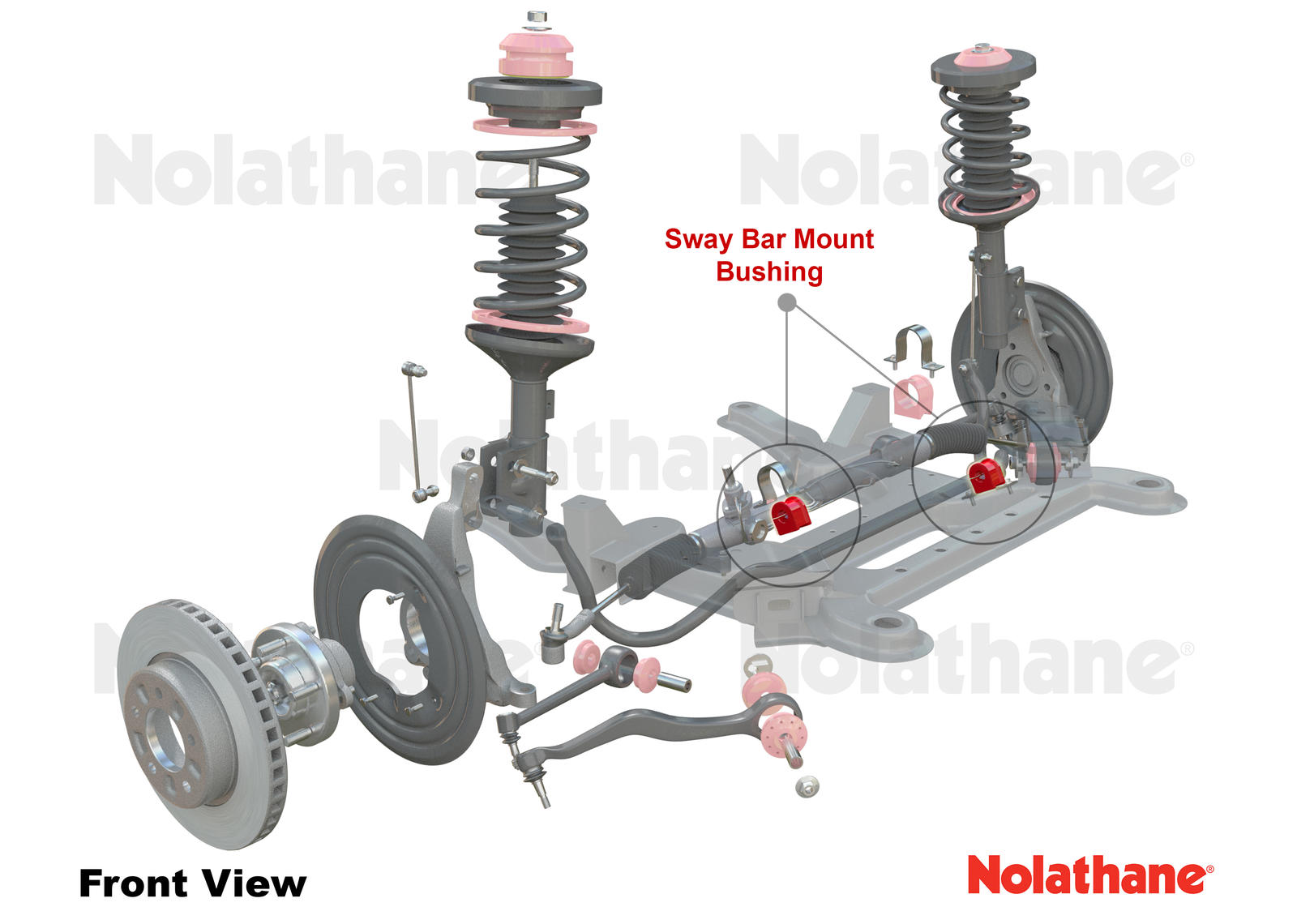 Front Sway Bar Mount - Bushing Kit 26mm to Suit Holden Commodore VE, VF and HSV
