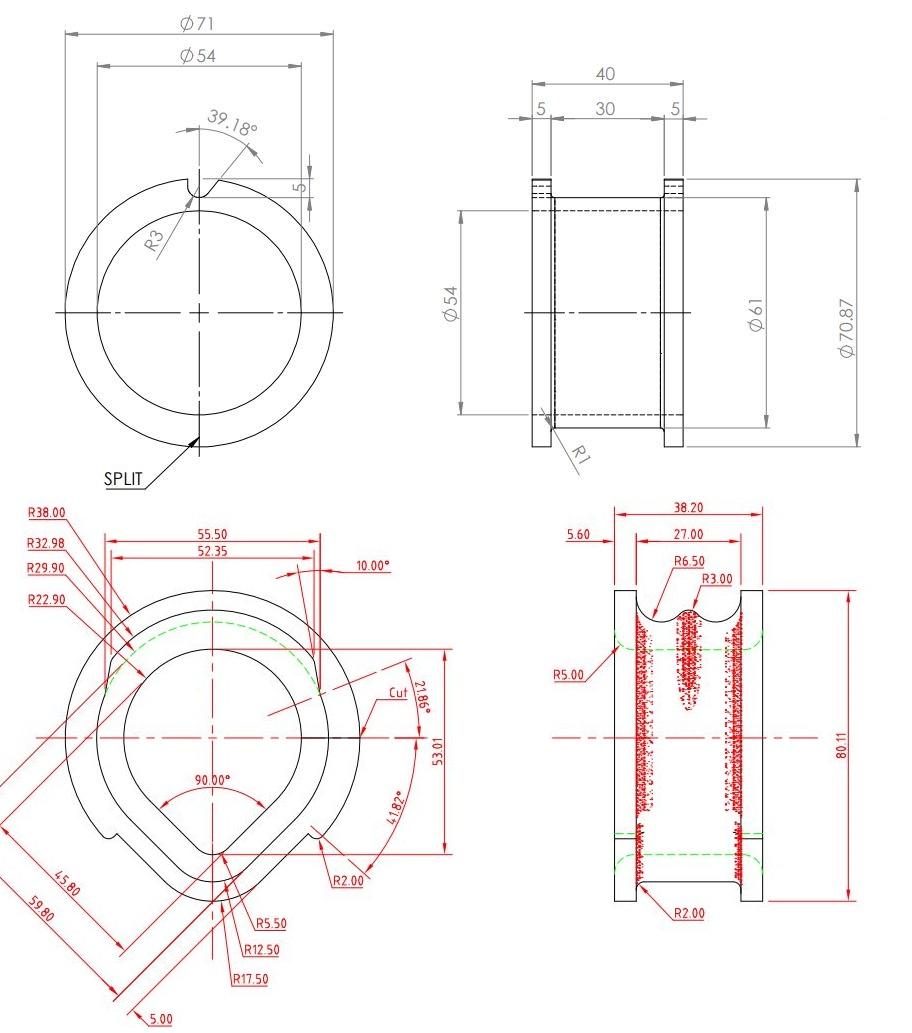 Steering Rack Mount Bush Kit to suit Nissan Pathfinder R50 1997-2004