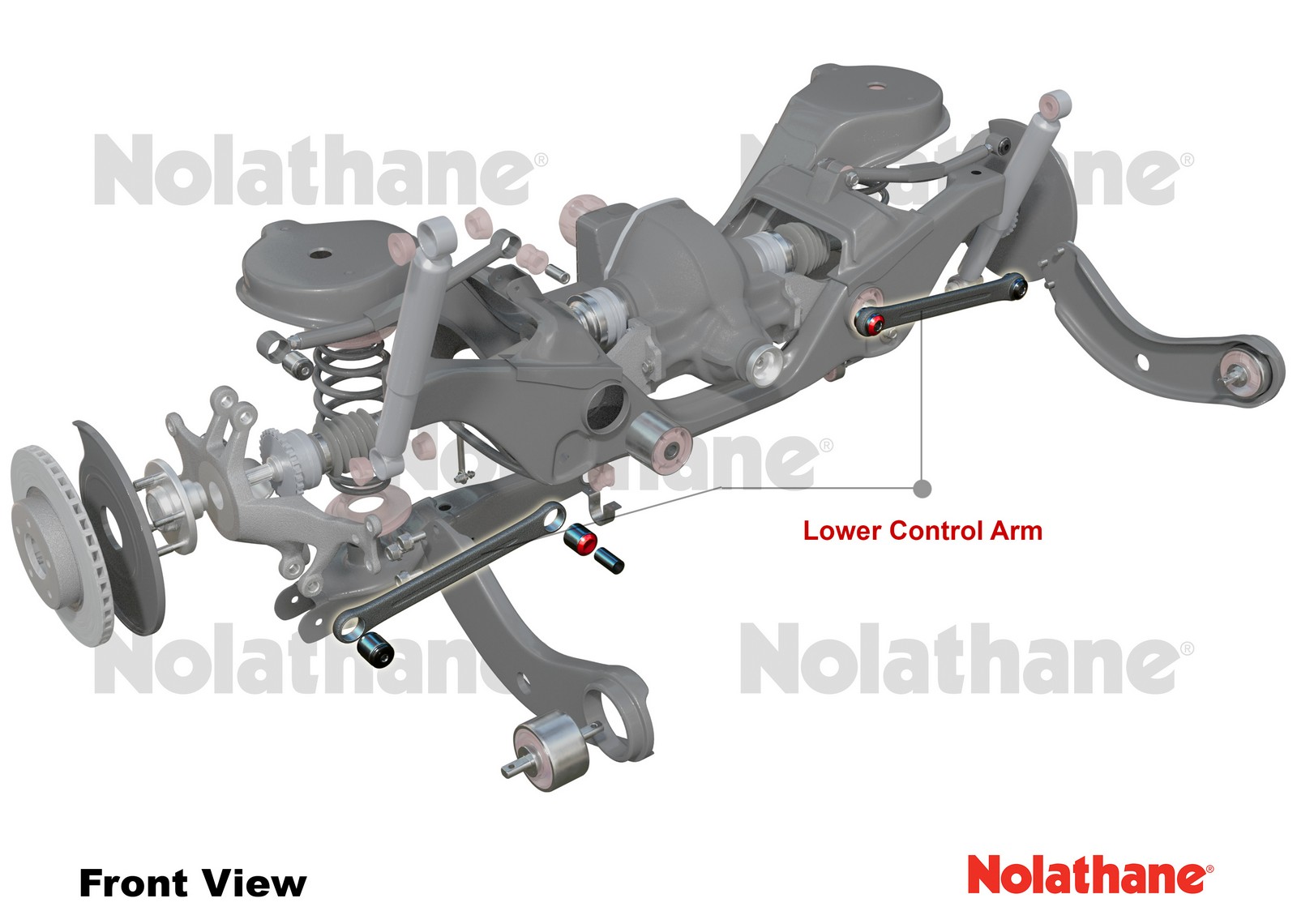 Rear Control Arm Lower Front - Arm to Suit Ford Focus, Mazda3 and Volvo C30, S40