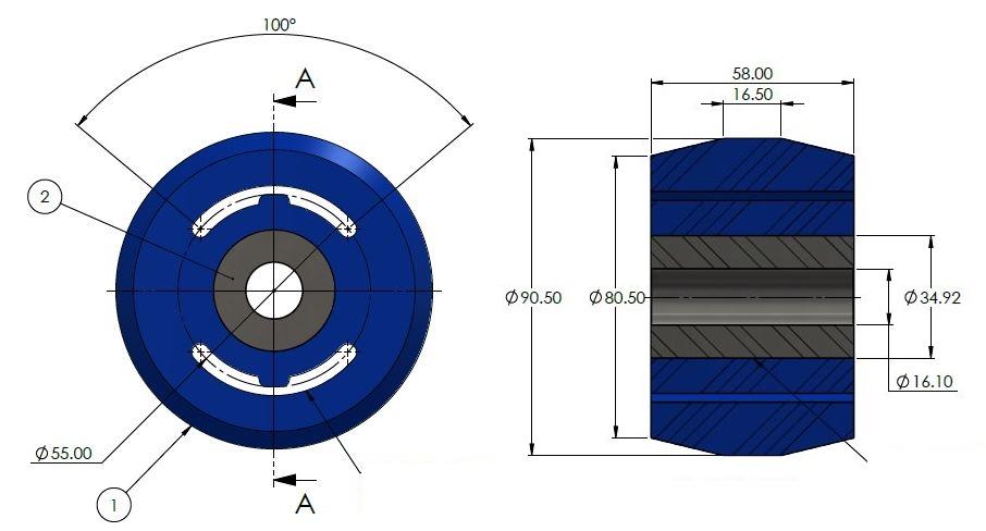 Differential Support Bush Kit to suit Ford Falcon, Fairlane BF Series II 05/2006-on & Territory SY, SZ
