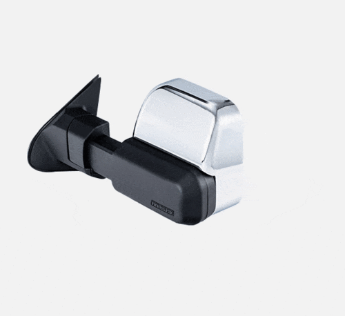 MSA Chrome Towing Mirror to suit Isuzu D-MAX & Isuzu MU-X - non power fold, Electric, Blind Spot Monitoring