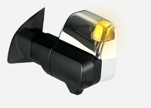 Go to MSA Chrome Towing Mirror to suit Ford Ranger PY & Ford Everest UB - Electric, Heated, Indicators, Blind Spot Monitoring, Temp Sensor, Power Fold