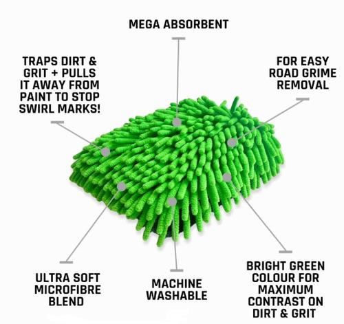 Go to FlexiFibre Dual Side Microfibre Noodle Mitt