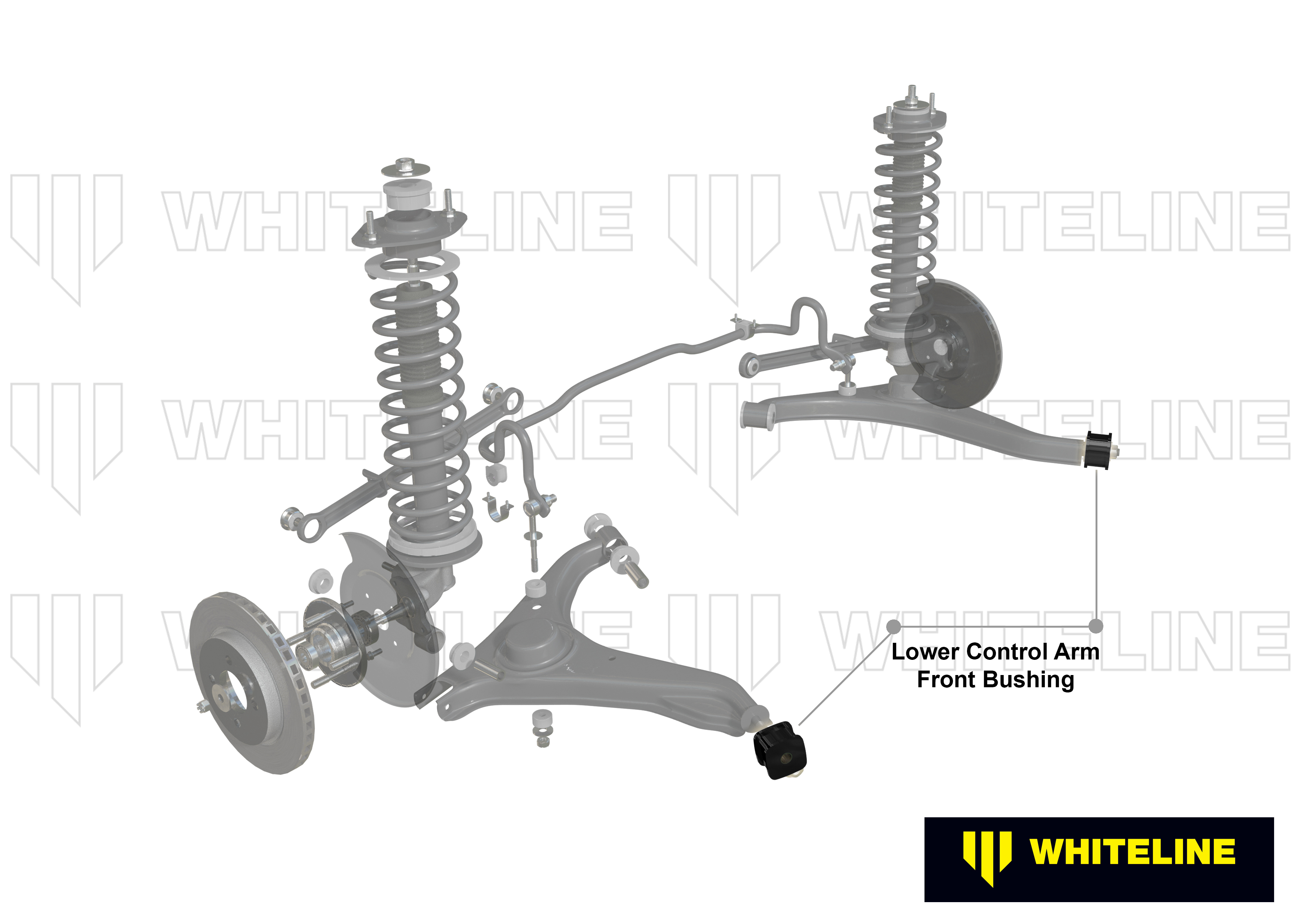 Rear Control Arm Lower Front - Inner Bushing Kit to Suit Mitsubishi Starion JA, JB, JD