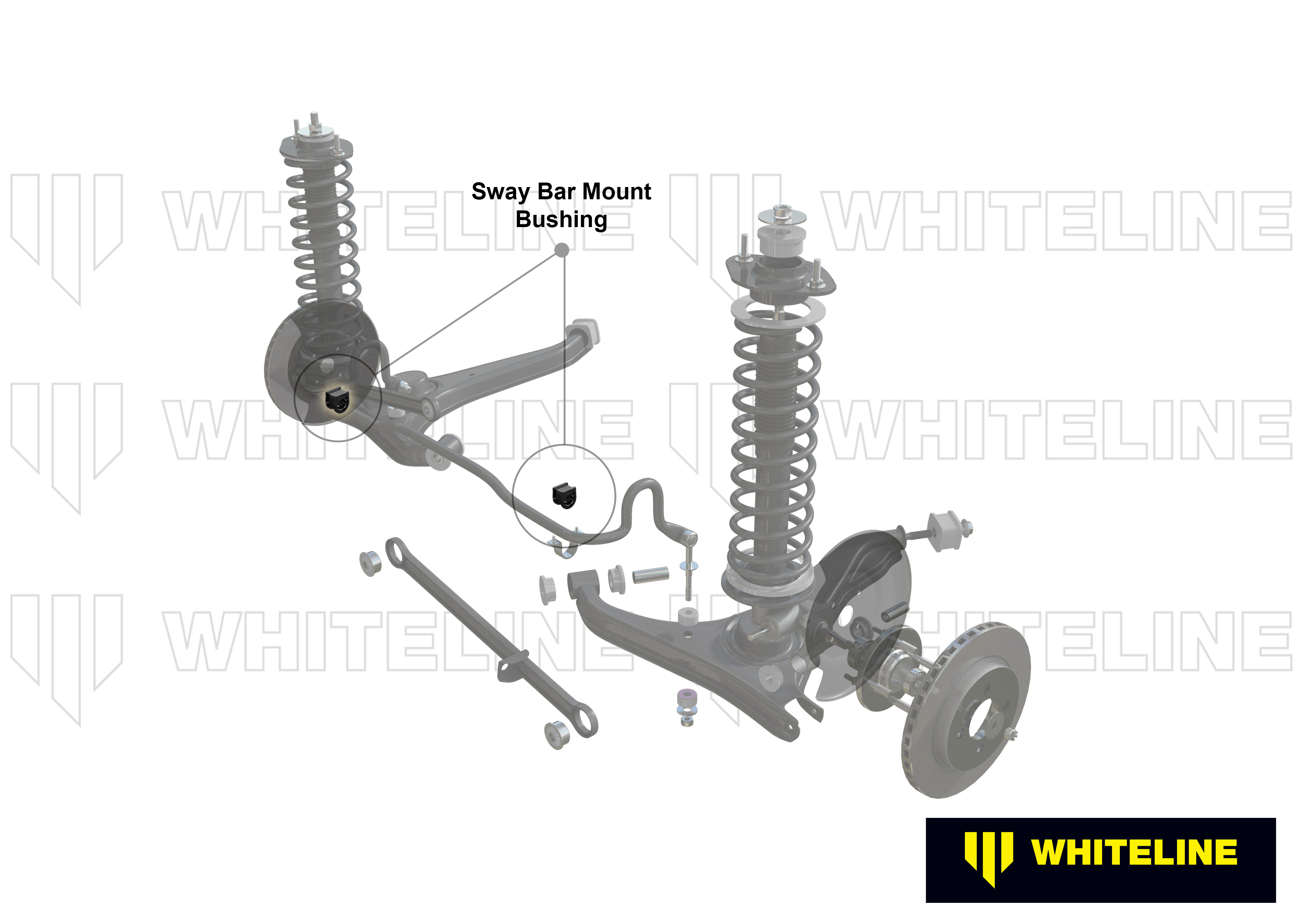 Rear Anti Roll Bar Mount - Bushing Kit 14mm to Suit BMW 3 Series, M3, 5 Series, M5 and Z4, Z4M