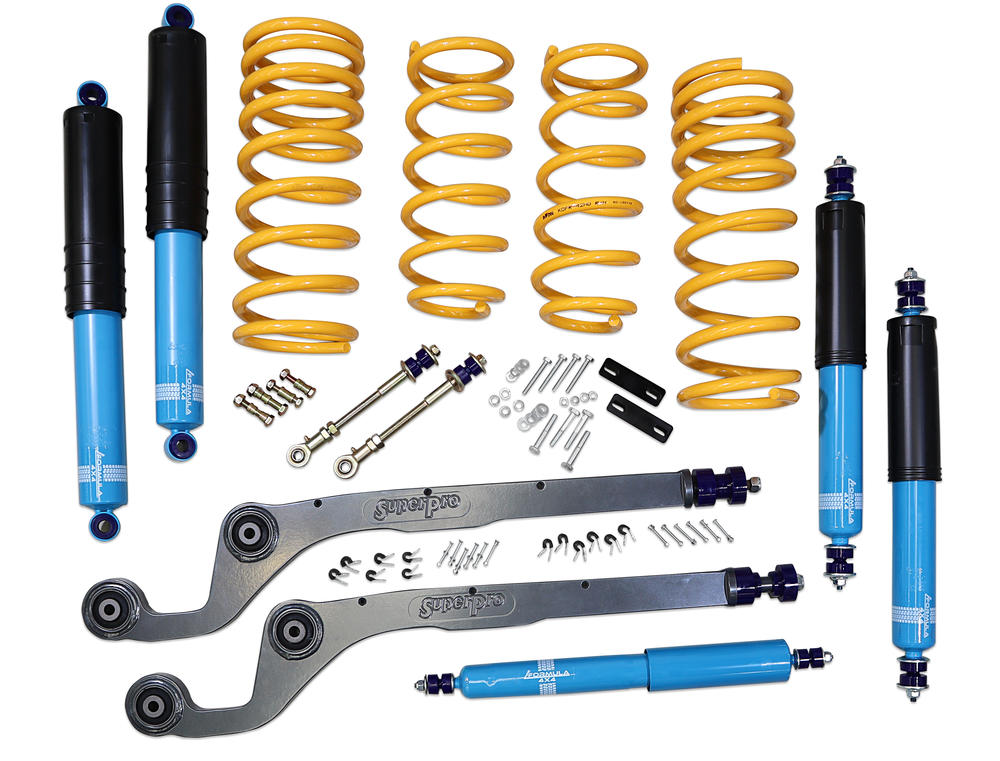 2 Inch 50mm Formula 4x4 Premium Big Bore Lift Kit to suit Nissan Patrol GU, Y61 Wagon LWB up to 2000