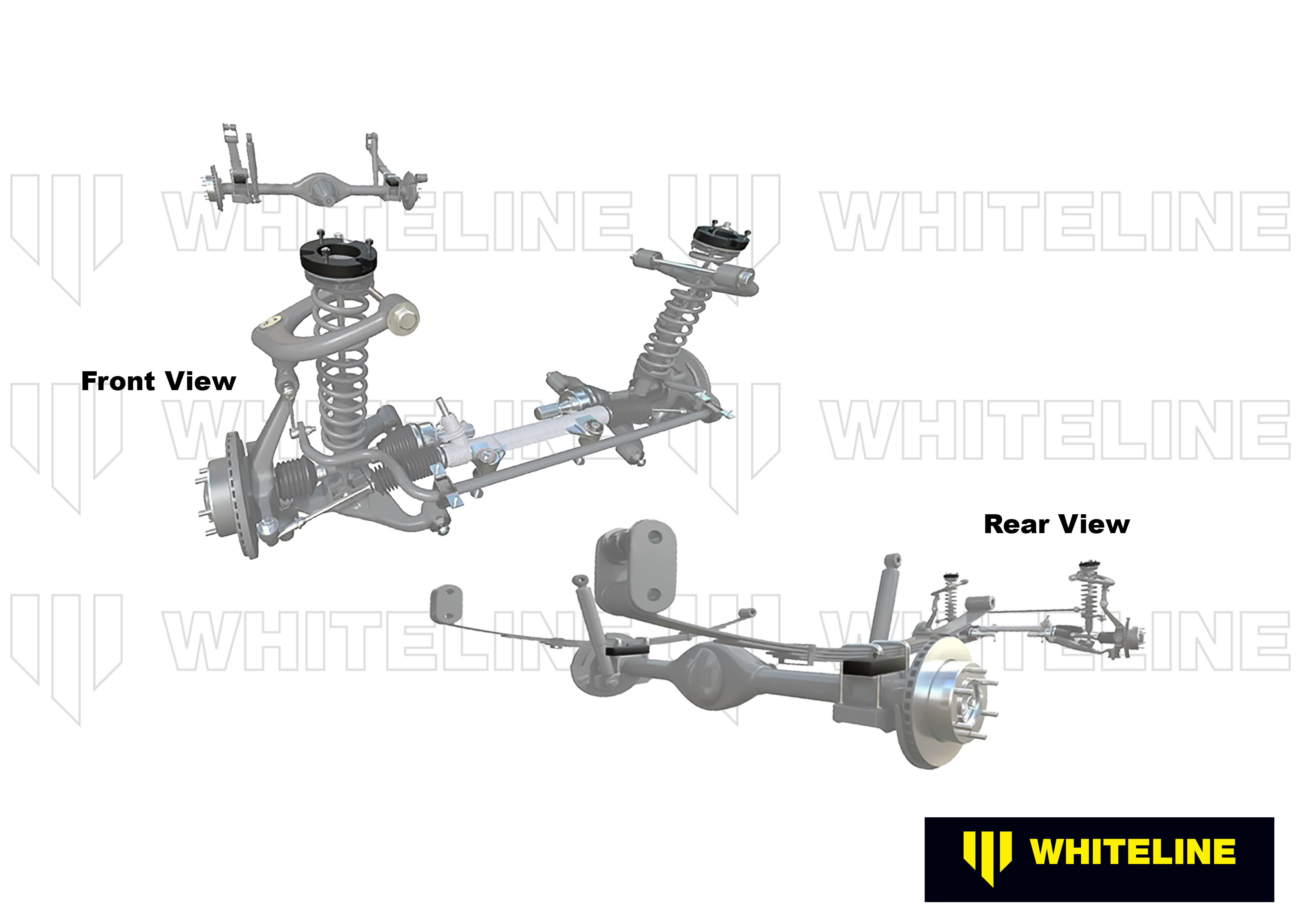Front and Rear Lift Kit to Suit Ford Ranger PXI, II and Mazda BT-50 UP, UR 4wd