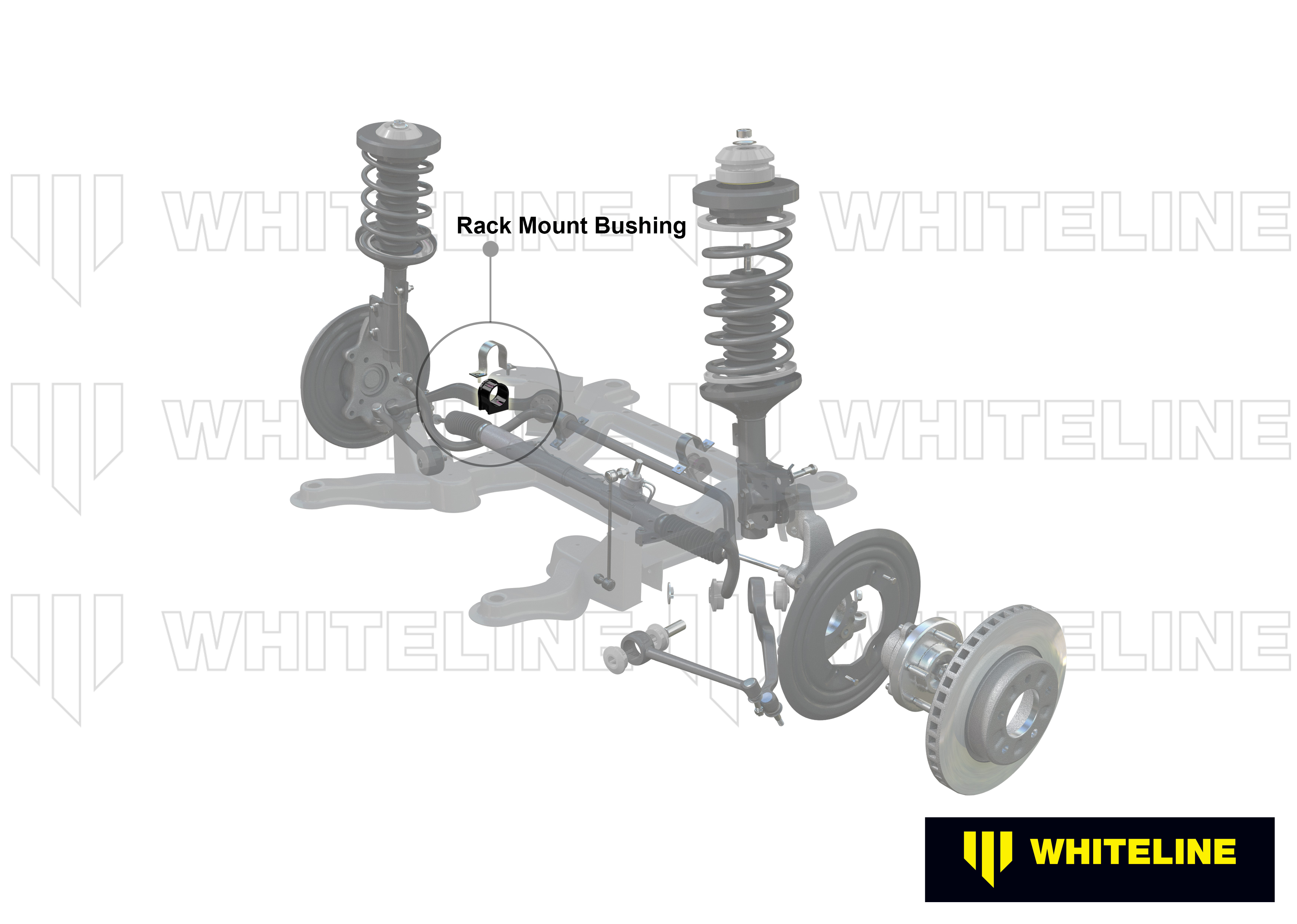 Front Steering Rack and Pinion Mount Bushing