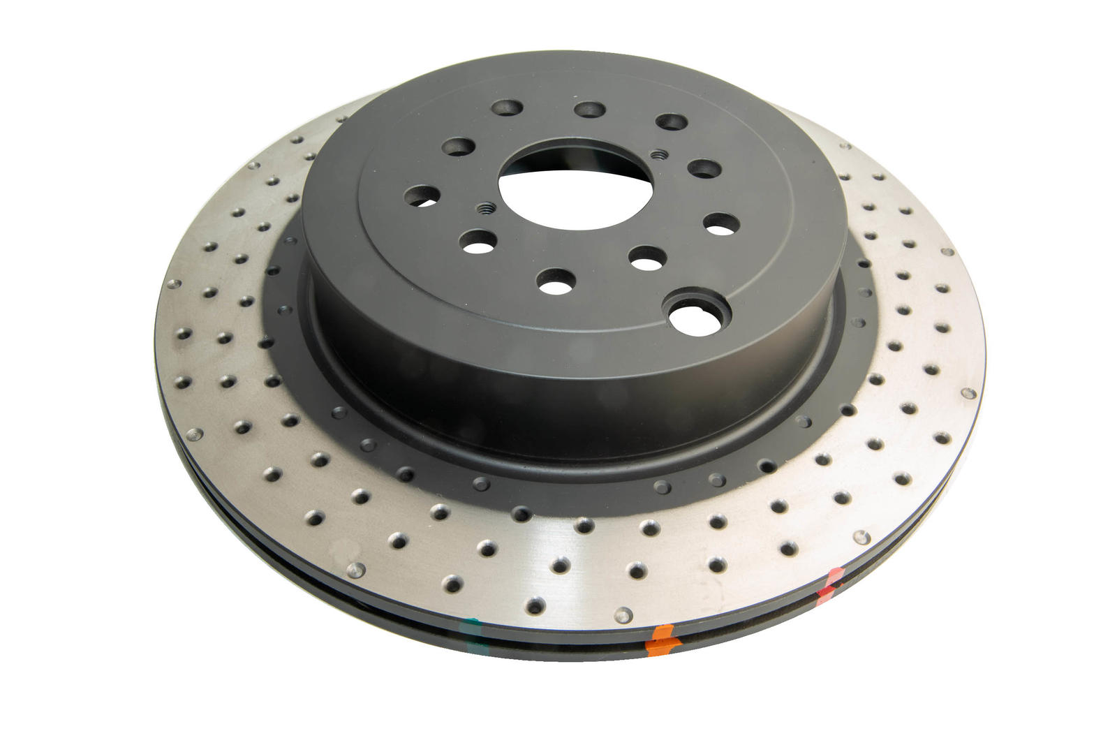 4000 XD Cross-Drilled, Dimpled KP Brake Disc to suit Subaru WRX STi Brembo 4 Pot Spec 