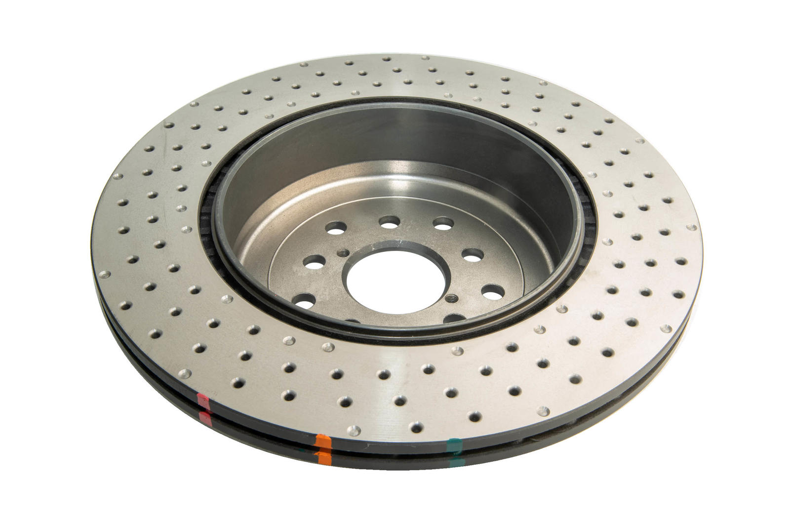 4000 XD Cross-Drilled, Dimpled KP Brake Disc to suit Subaru WRX STi Brembo 4 Pot Spec 