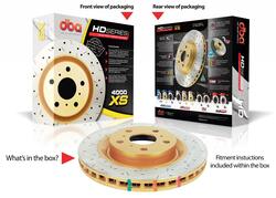 4000 XS Cross-Drilled, Slotted KP Brake Disc to suit Mitsubishi Pajero NM, NP 2000-2006 R