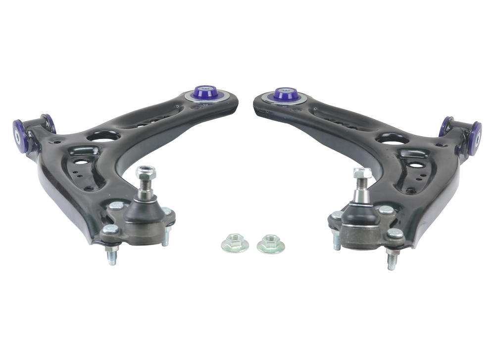 Front Lower Offset Control Arm Kit including Ball Joints to suit Audi, Seat, Skoda & VW