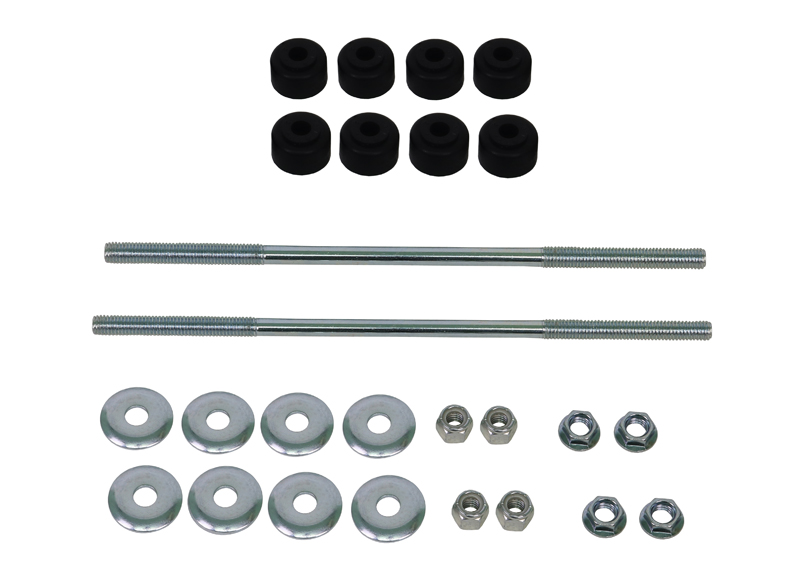 Universal Anti Roll Bar Link - Treaded Rod and Bushings style - 280mm With Bushings