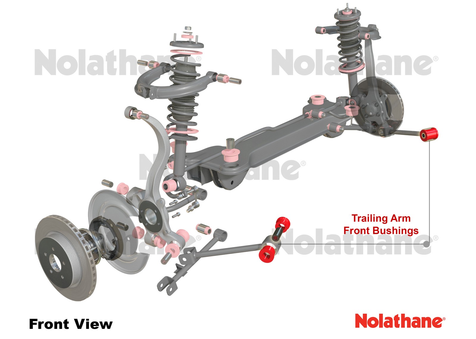 Trailing Arm Lower - Front Bushing Kit to Suit Mitsubishi Magne TE-TW