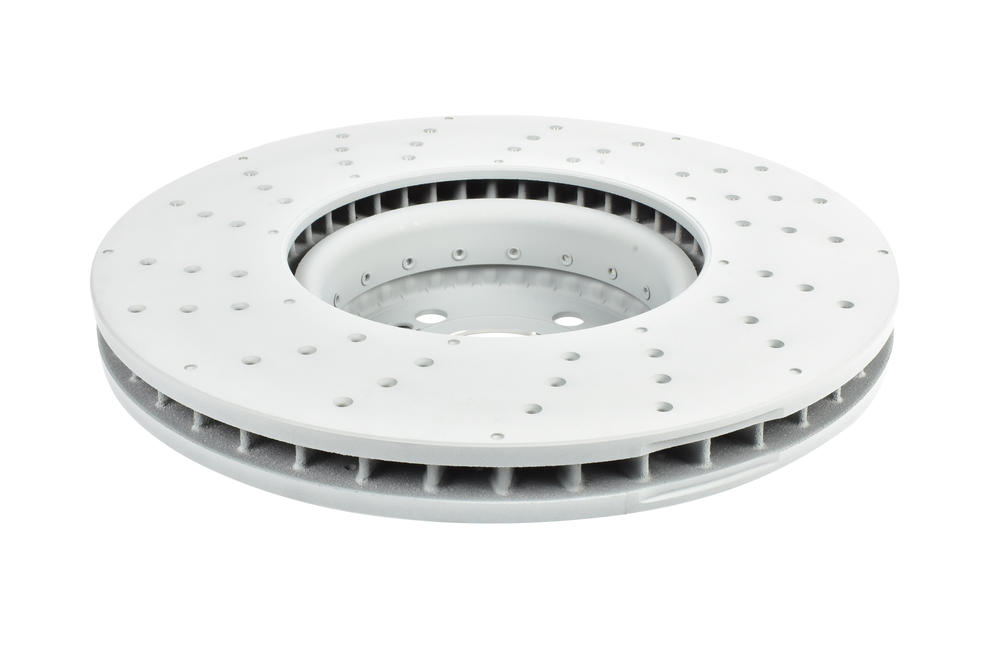 Hybrid Composite OE X-Drilled Brake Disc to suit Mercedes C250, C300, C350 & C205, 2014-on, E200D & E