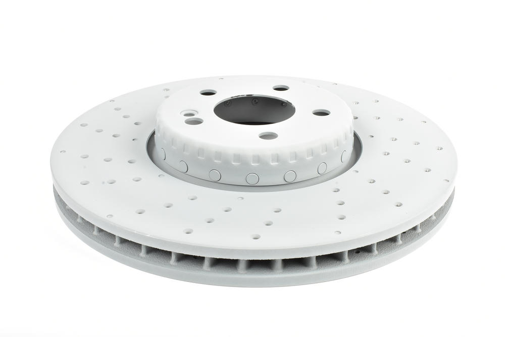 Hybrid Composite OE X-Drilled Brake Disc to suit Mercedes C250, C300, C350 & C205, 2014-on, E200D & E