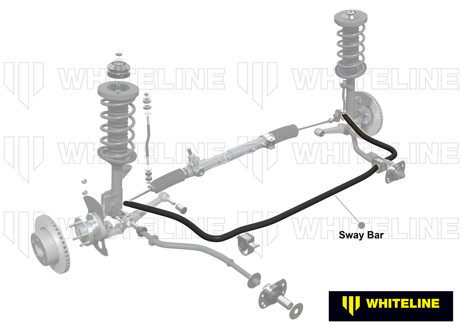 Front Anti Roll Bar - 30mm 3 Point Adjustable to Suit Holden Commodore VZ and HSV