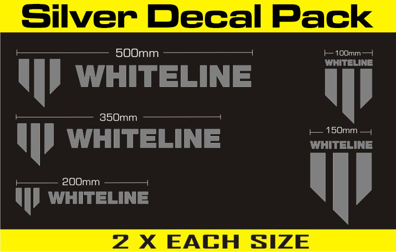 Whiteline Decal Kits - Silver