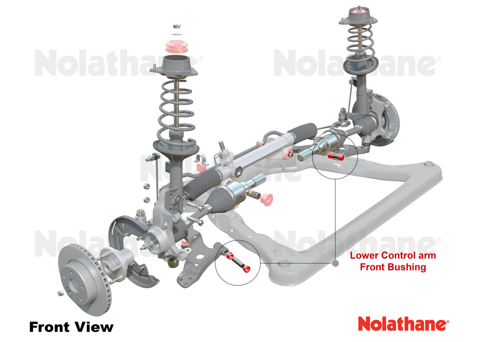 Front Lower Control Arm - Inner Front Bushing Kit to Suit Holden Barina and Combo