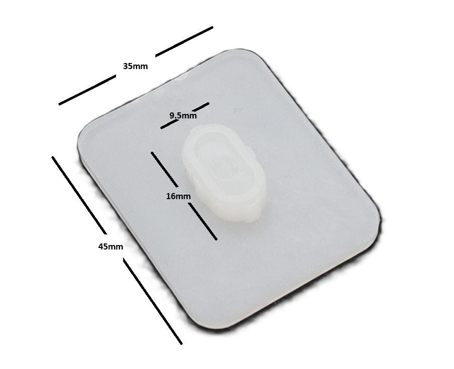 Formula 4x4 Leaf Spring Plastic Pad 45mm x 35mm