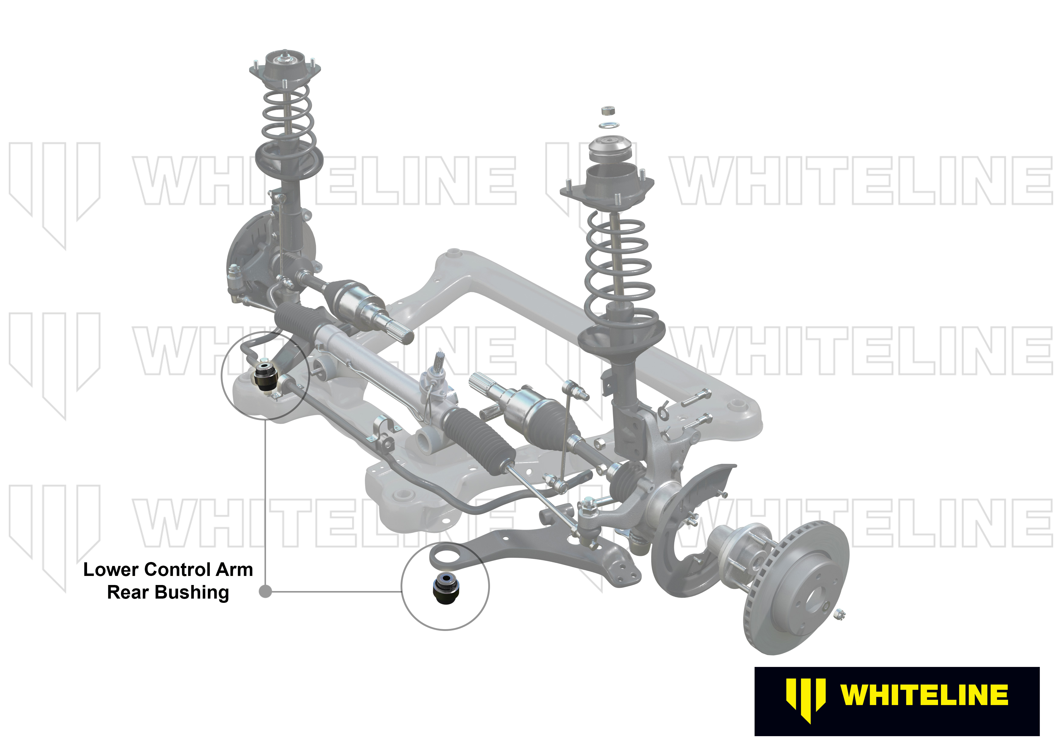 Front Lower Control Arm - Inner Rear Bushing Kit to Suit Daewoo Nubira J100, J150