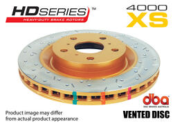 4000 XS Cross-Drilled, Slotted KP Brake Disc to suit Toyota 100 LandCruiser 1998-2006 F Reverse Mount