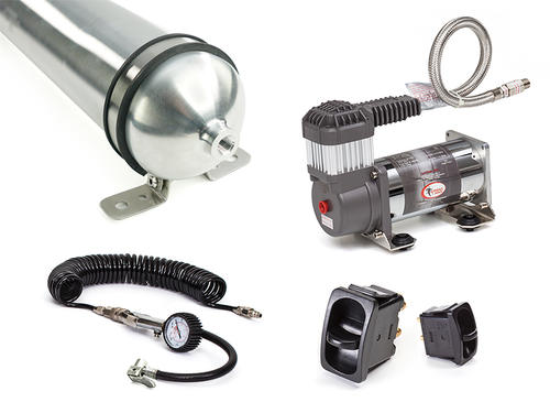 Go to 24v Dual Paddle Air Control Kit with Tyre Inflation using 1 Gallon Air Tank and Heavy Duty Compressor