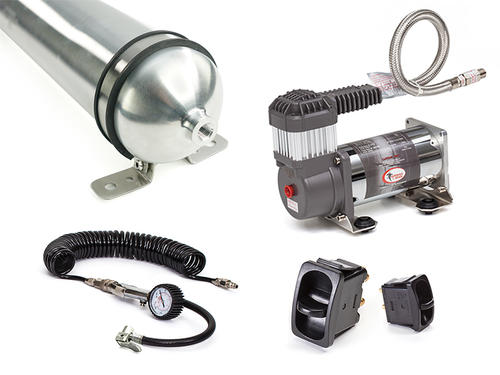 Go to Dual Paddle Air Control Kit with Tyre Inflation using 1 Gallon Air Tank and Heavy Duty Compressor