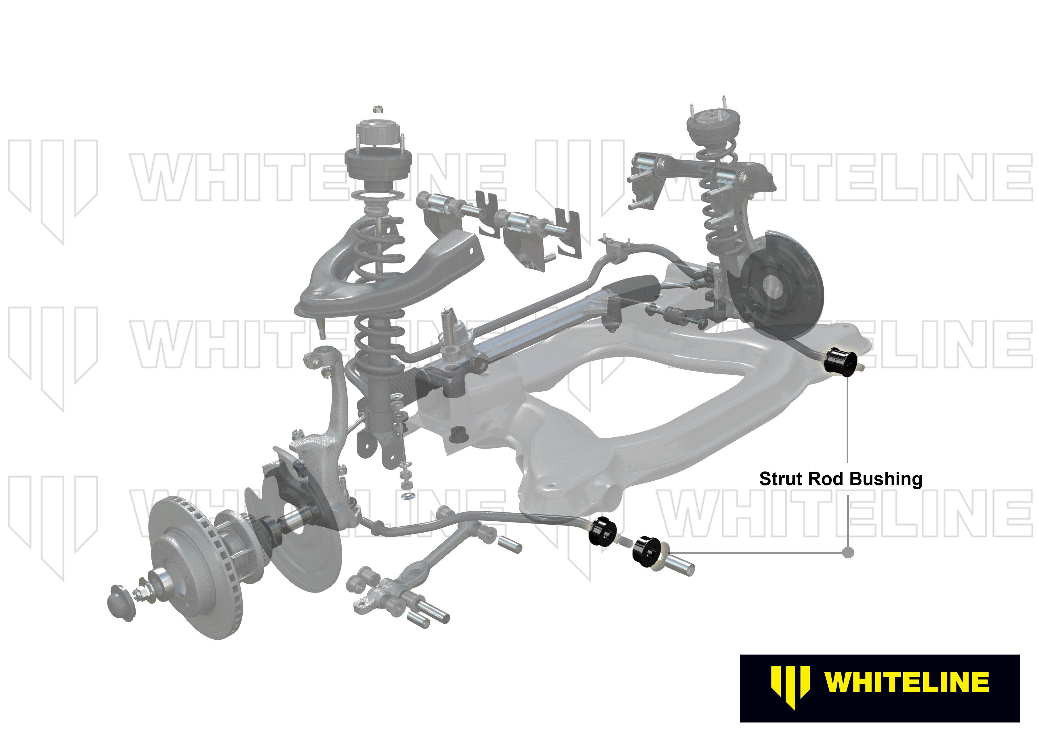 Front Strut Rod - To Chassis Bushing Kit to Suit Mitsubishi L300 and Starwagon