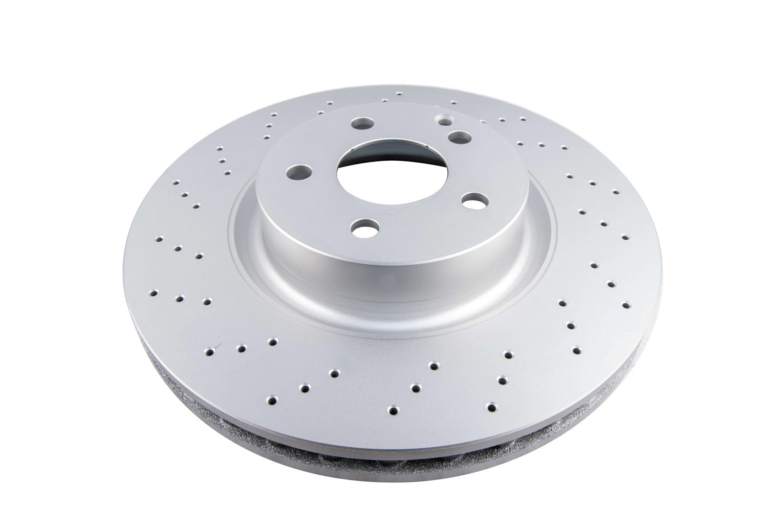 En-Shield OE Cross-Drilled, Dimpled HC Brake Disc to suit Mercedes S350, 350L & 350CDI W221 2006-10/2013 F