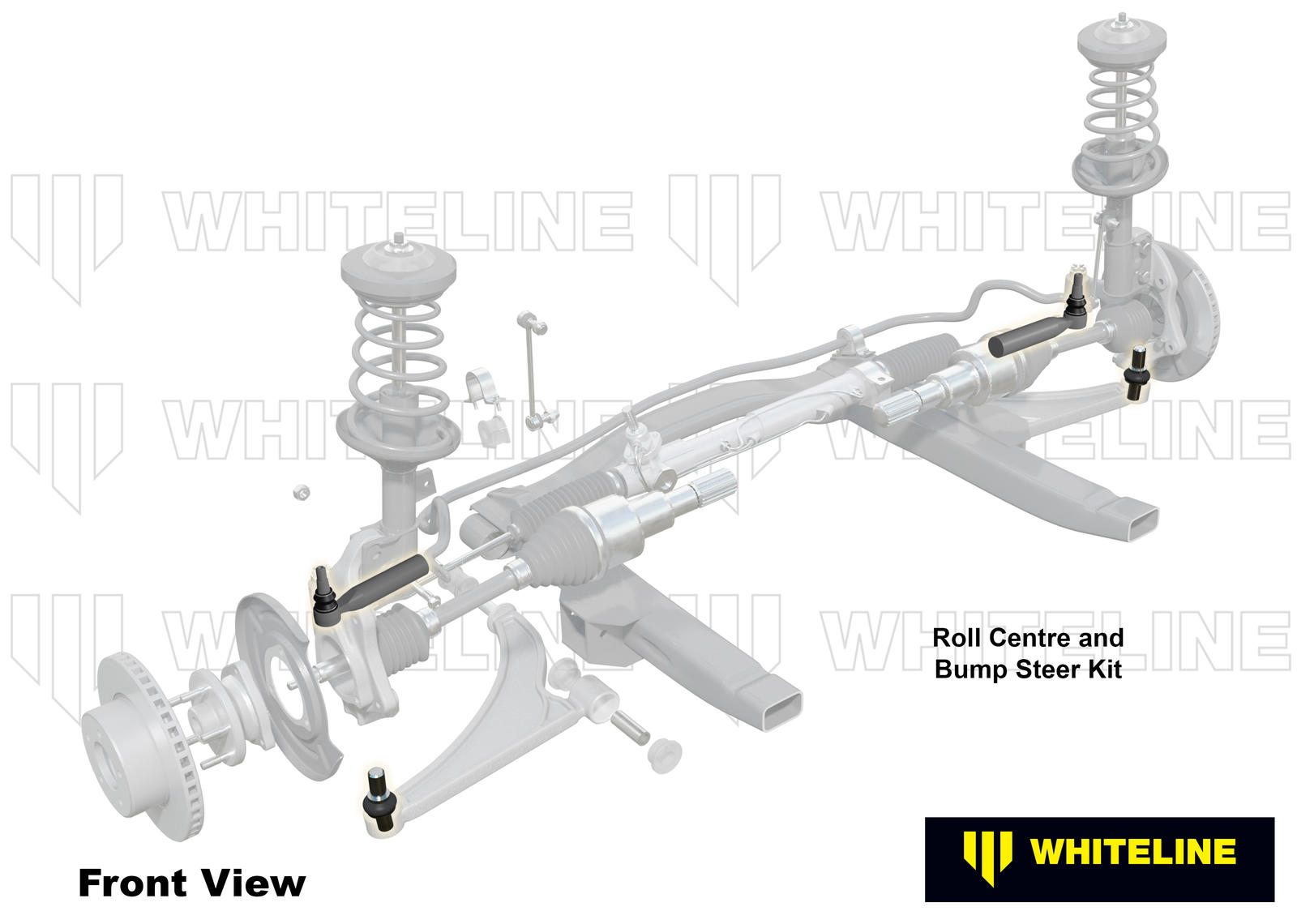 Whiteline KCA313 Front Roll Center & Bump Steer Correction Kit Compatible with 2000-2004 Outback Base/Limited | Improved Handling | Steering Correction