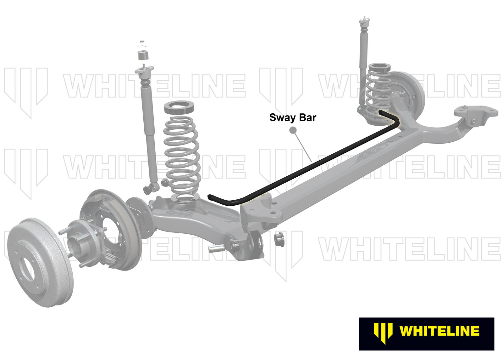Rear Anti Roll Bar - 20mm 3 Point Adjustable to Suit Holden Barina, Combo and Tigra
