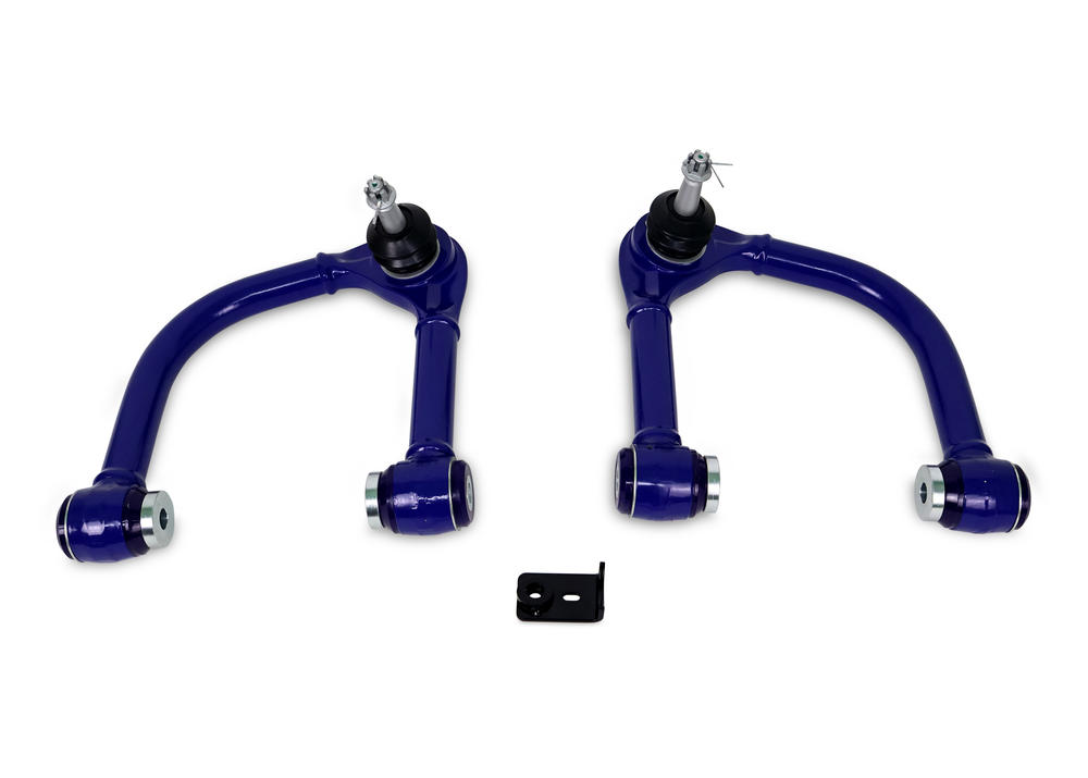 Front Fixed Offset Upper Control Arm Assembly including Ball Joints to suit VW Amarok, Ford Everest UB / P704 and Ranger PY / P703 4x4 with Aluminium Steering Knuckles