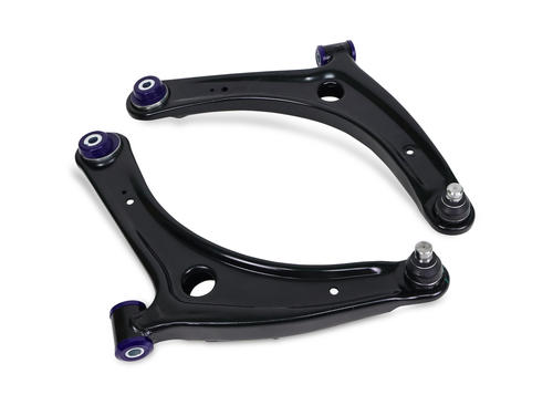 Go to Front Lower Performance Control Arm Assembly Kit with extra caster including Ball Joints to suit Mitsubishi Lancer 07-17